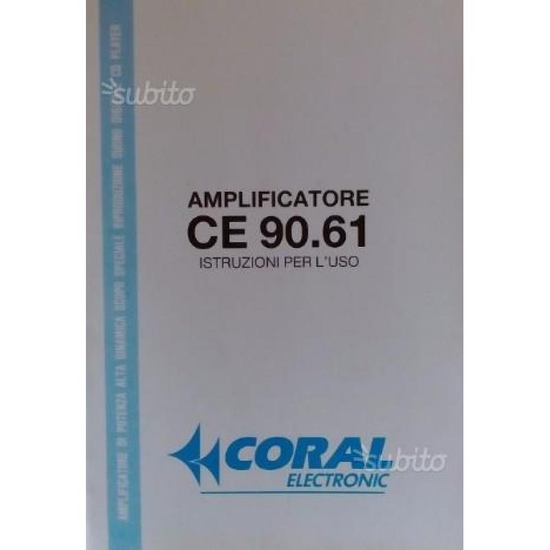 Amplificatore Hi-Fi car CORAL CE 90.61
